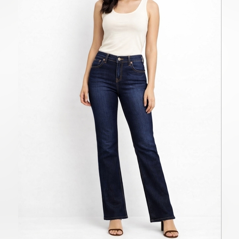 Levi's Nouveau Bootcut Dark Wash Lowrise 515 Denim Jeans 32 x 31